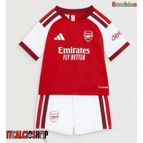Arsenal Martin Odegaard #8 Prima Maglia Bambino 2026-27 Manica Corta (+ Pantaloni corti)